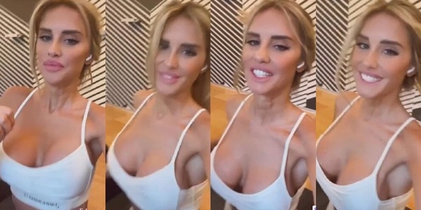 Michela Persico, lady Rugani incanta anche in palestra