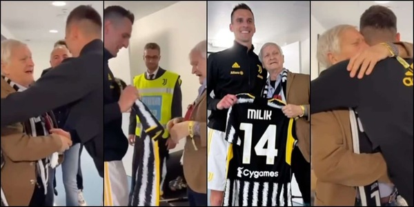 Milik cuore Juve: l’incontro con il tifoso Antonio e il regalo speciale