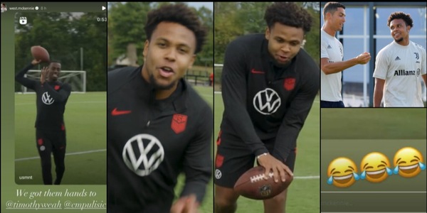 McKennie show tra il sogno Nfl con Weah e la battuta a Ronaldo