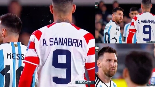 Messi e Sanabria ai ferri corti, arriva lo sputo del paraguaiano