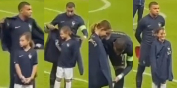 Mbappe e la bambina, il dolce gesto prima di Francia-Scozia