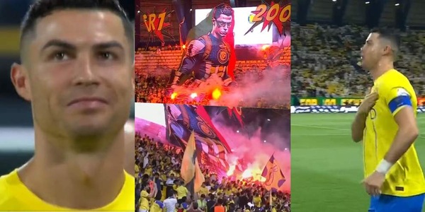 Cristiano Ronaldo supereroe: la coreografia dei tifosi dell'Al Nassr stupisce CR7