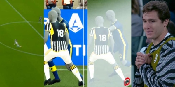 Kean e il fuorigioco esilarante fischiato in Juve-Verona: così è, se vi frame