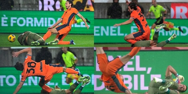Capriola Darmian, arriva il rigore acrobatico all’Inter contro l’Atalanta