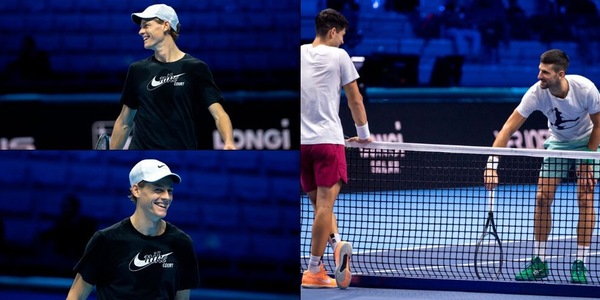 Sinner divertito, Djokovic scherza con Alcaraz: le Nitto ATP Finals si avvicinano