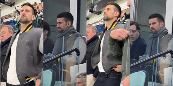 Juve-Cagliari, c'è Djokovic allo Stadium: le immagini