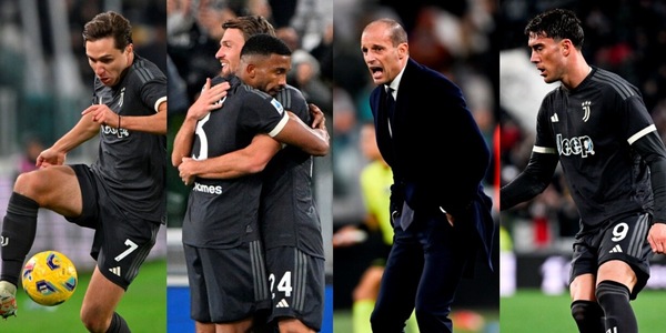 Juve, Allegri e i giudizi in bianco e nero. E con i gol degli attaccanti...
