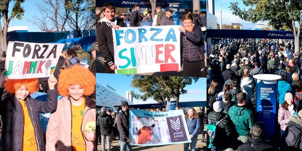 "Forza Sinner", il Pala Alpitour gremito per la prima delle Nitto ATP Finals