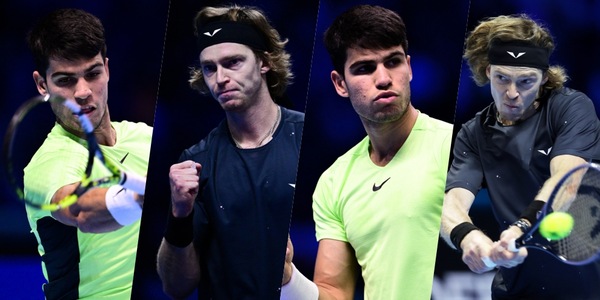 Alcaraz batte Rublev alle Nitto ATP Finals: le foto del match