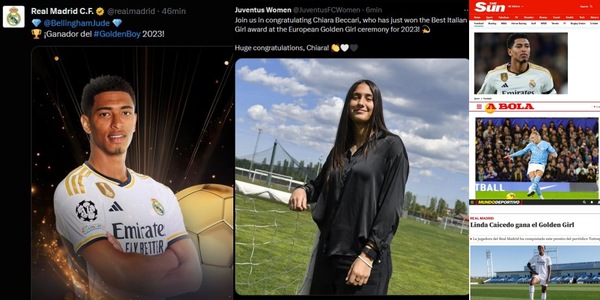 Golden Boy 2023, l'omaggio dei club e della stampa estera ai vincitori