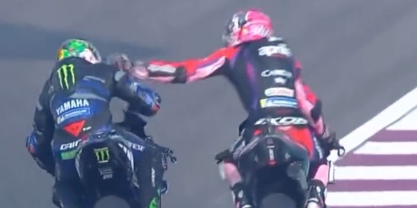 Espargaro e lo schiaffo a Morbidelli: punito dalla direzione gara