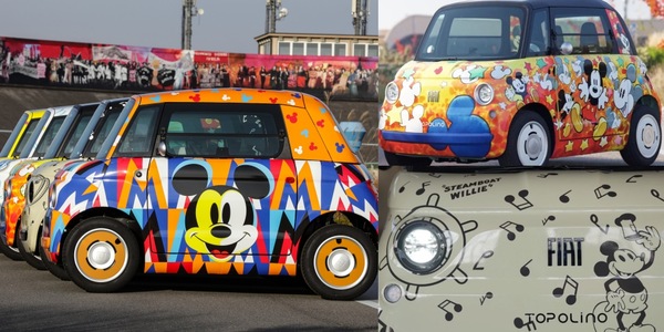 Disney accende di magia la Fiat: ecco 5 nuove Topolino
