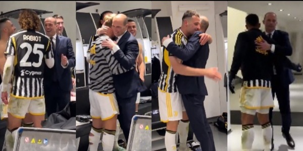 Napoli ko, le parole di Allegri nello spogliatoio Juve: il video è virale