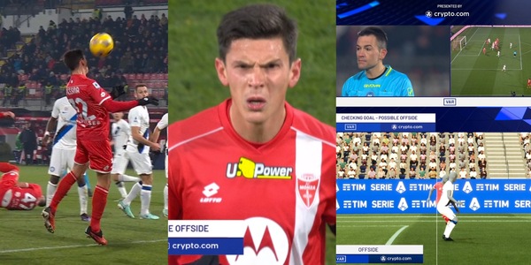 Pessina riapre Monza-Inter, questo il frame scelto al Var per il fuorigioco