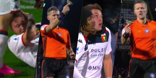 Retegui segna in Salernitana-Genoa e viene colpito da un oggetto mentre esulta