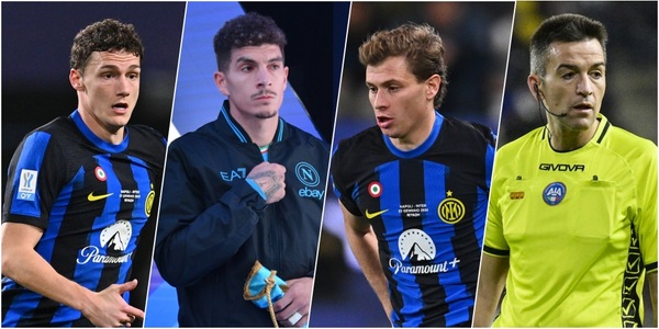Pagelle Napoli-Inter: Di Lorenzo fatale, Barella impreciso, Rapuano da 5