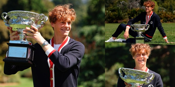 Sinner mostra la Norman Brookes Challenge Cup: trionfo infinito per Jannik