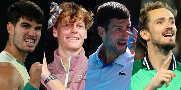 Classifica ATP, scalata Sinner: la distanza da Medvedev, Alcaraz, Djokovic