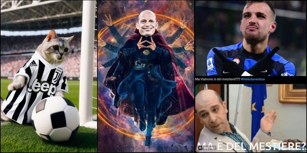 Derby d'Italia, social impietosi: Inter, scatto felino per lo Scudetto