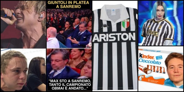 Sanremo, ironie social quinta serata finale: Giuntoli scatena i tifosi Juve