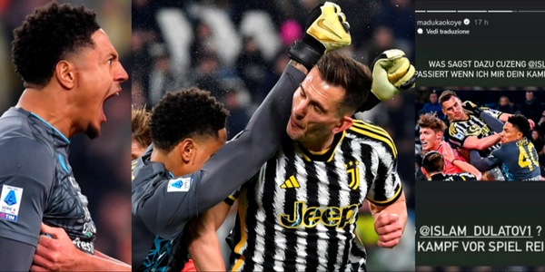 Juve-Udinese, Okoye tagga un pugile sul colpo dato a Milik: "Che ne dici?"