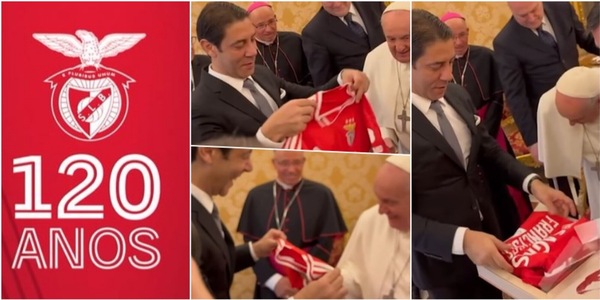 Il Papa dal Benfica di Rui Costa, i tifosi: "Bene, che ci serve un miracolo"
