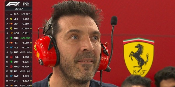 Ferrari, c'è un ospite speciale a Gedda ai box: alle prove libere c'è Buffon