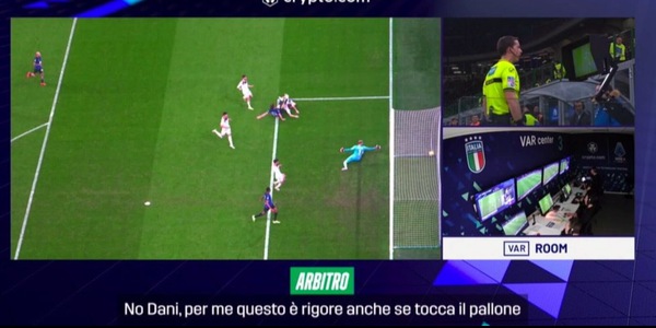 Barella-Frendrup a Open Var, Ayroldi: "È rigore anche se tocca il pallone"