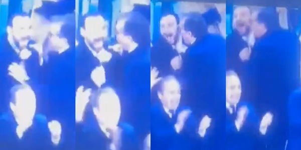 Juve-Lazio, il gesto di Giuntoli a Manna sul gol di Chiesa fa il giro del web