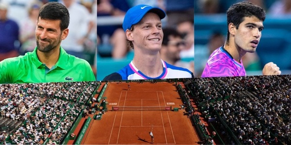 Djokovic-Sinner-Alcaraz, 1 poltrona per 3. Classifica ATP: terra rossa decisiva