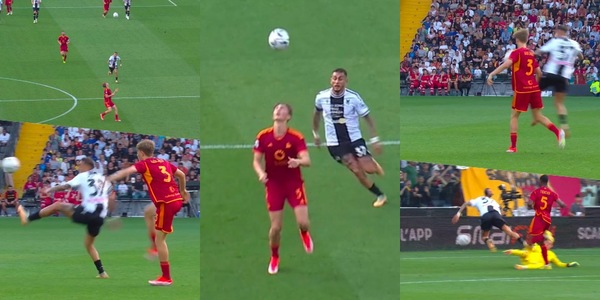 Pereyra anticipa Huijsen, poi sblocca Udinese-Roma: l’errore di Dean sull'1-0