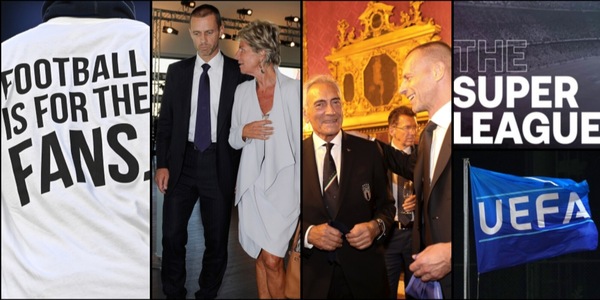 La brutta e cattiva Superlega, la bella SuperChampions in elegante blu Uefa