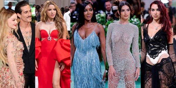 Met Gala 2024, le star da Shakira alla Ratajkowski: trasparenze e strani look
