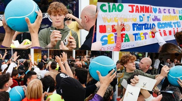 Sinner, i tifosi in fila per selfie e autografi: quanto affetto per Jannik!