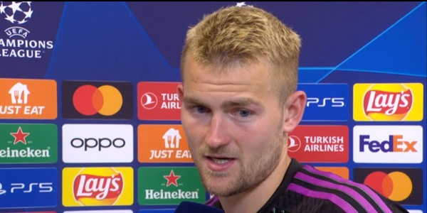 Sconcerto De Ligt: "Real-Bayern una vergogna, le regole sono chiare"