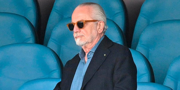De Laurentiis su Giuntoli e la Juve "nemica speculare". Poi la frase su Conte