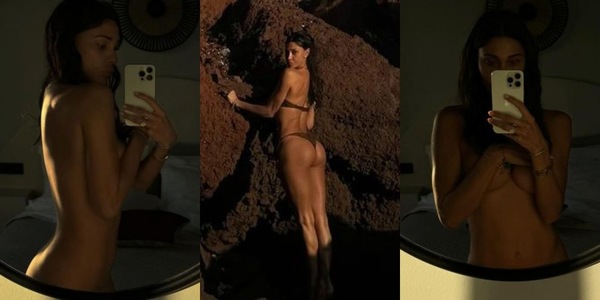 Belen Rodriguez nuda davanti allo specchio: il selfie è hot