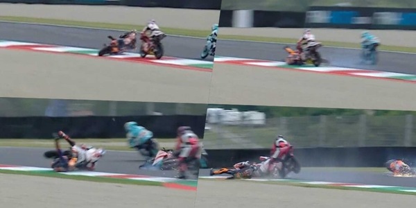 Zurutuza investito da Farioli: clamoroso incidente in Moto 3 al Gp Mugello