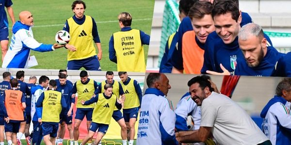 Spalletti prepara la sfida con la Spagna: l'Italia si allena al completo