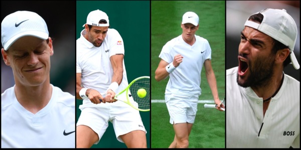 Sinner spietato, Berrettini lotta ma si arrende: il numero 1 avanti a Wimbledon