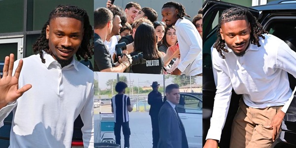 Juve, Thuram è sbarcato a Torino: insieme a Khephren c'è anche papà Lilian!