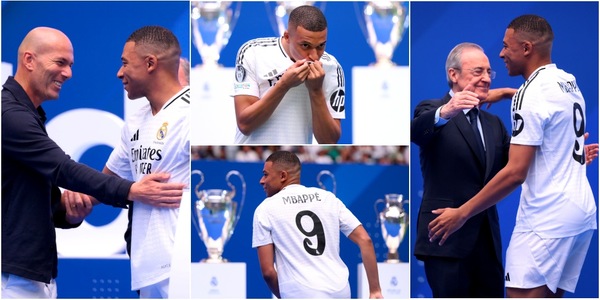 Mbappé al Madrid, una presentazione Real: tifosi in delirio, c'è anche Zidane