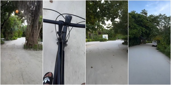 Giro in bicicletta alle Maldive per Alessandro Del Piero