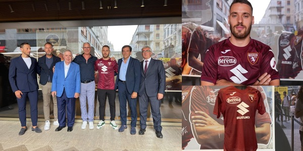 Vlasic con la 10: ecco la nuova maglia home del Torino