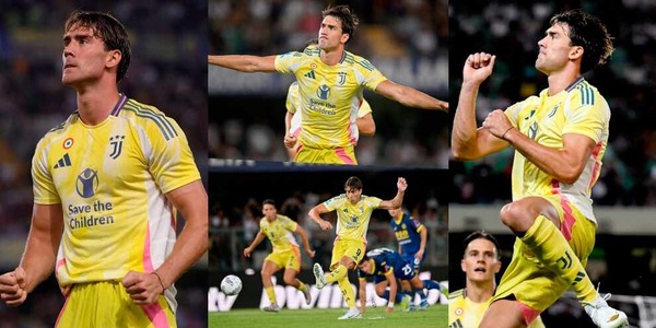 Vlahovic, gioia incontenibile: dai pali col Como alla doppietta col Verona