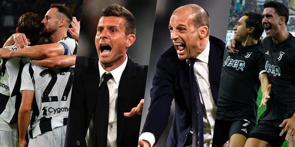 Juve, Motta e Allegri a confronto dopo 3 giornate: il dato che non ti aspetti