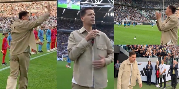 Szczesny, passerella d'onore e saluto commosso ai tifosi Juve: "Questa è casa mia"
