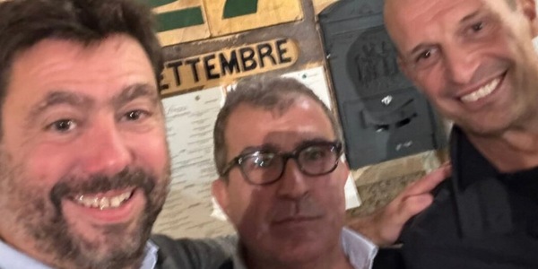 Agnelli e Allegri di nuovo insieme, lo scatto è virale sui social: "Grandi"