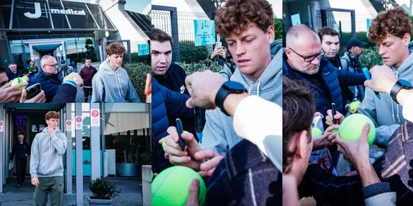 Sinner al J Medical per i test medici verso le Atp Finals: che carica dei tifosi!
