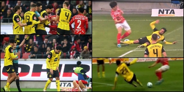 Emre Can, follia in Magonza-Dortmund: intervento durissimo e rosso diretto